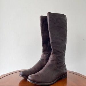 Frye Melissa Scrunch Tall Leather Riding Boots | US 7.5